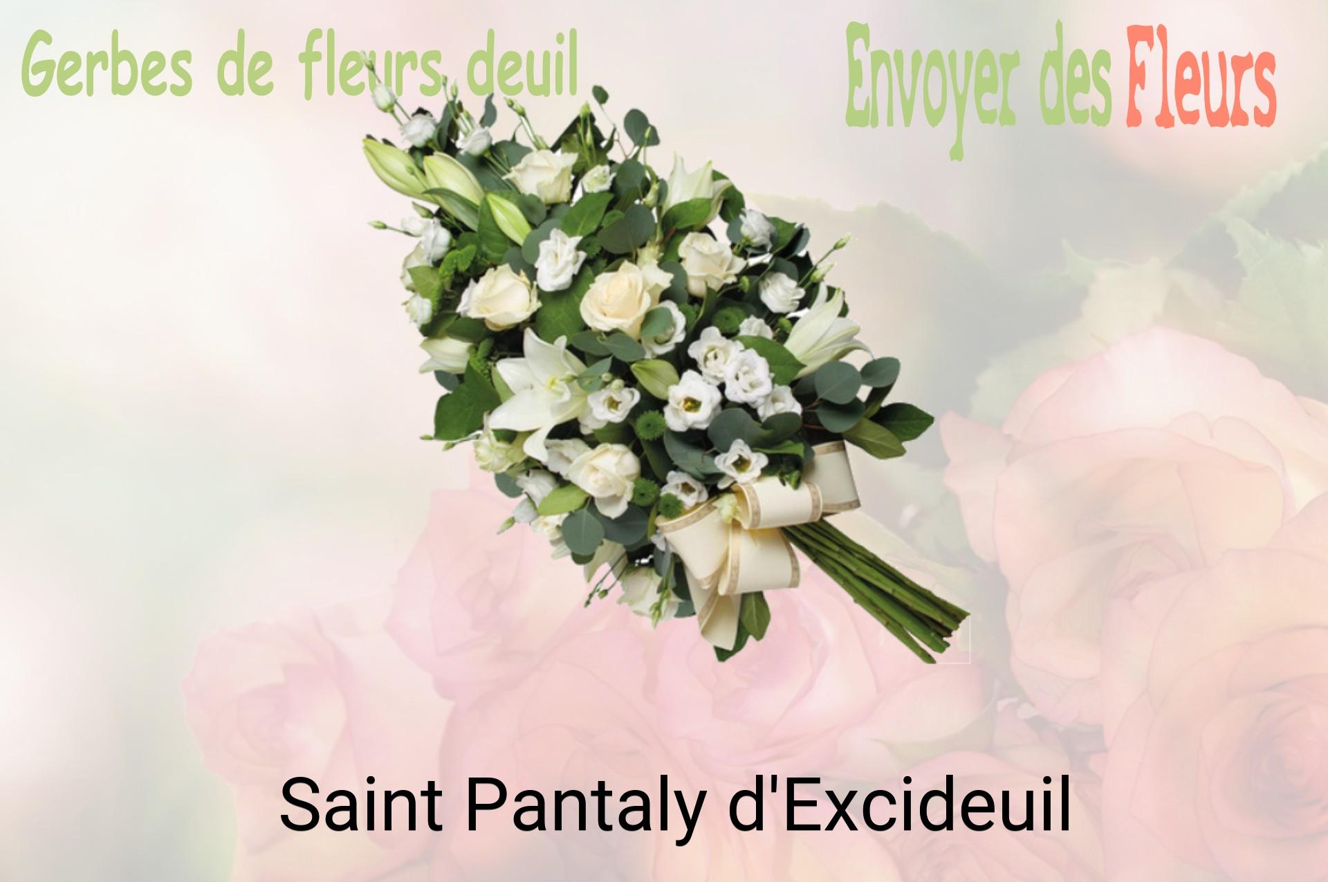 Gerbe de fleurs de deuil livrée à Saint-Pantaly-d'Excideuil
